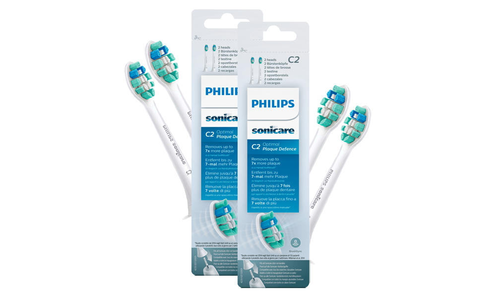 Philips Sonicare C2 Optimal Plaque Defence opzetborstels